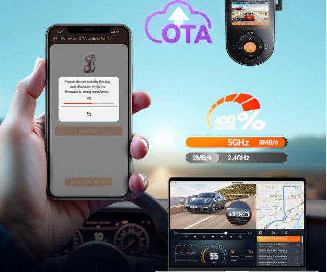 Видеорегистратор Vantrue Sonnet 1 Pro Max (Front 4K + Rear 4K)